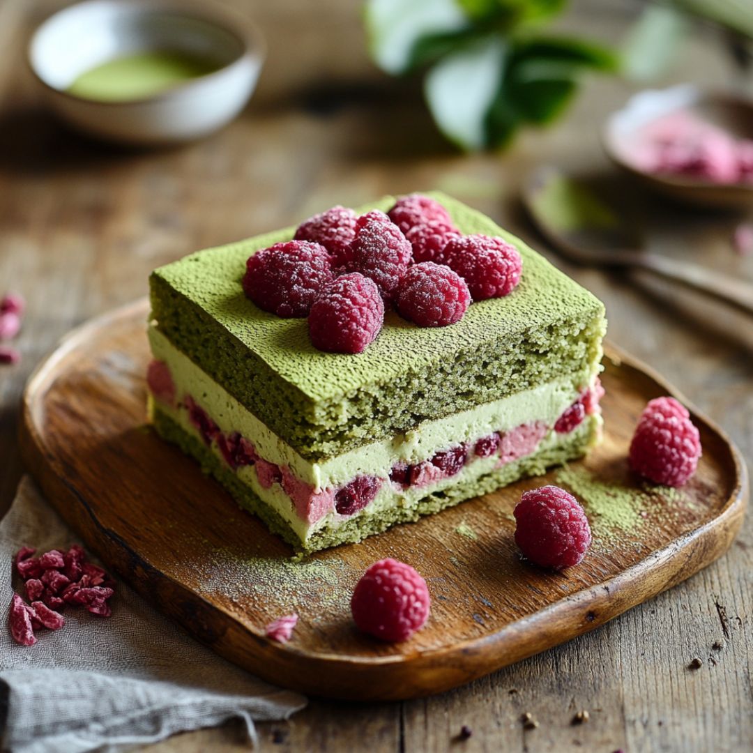 Cake Matcha Framboise : La recette Bild