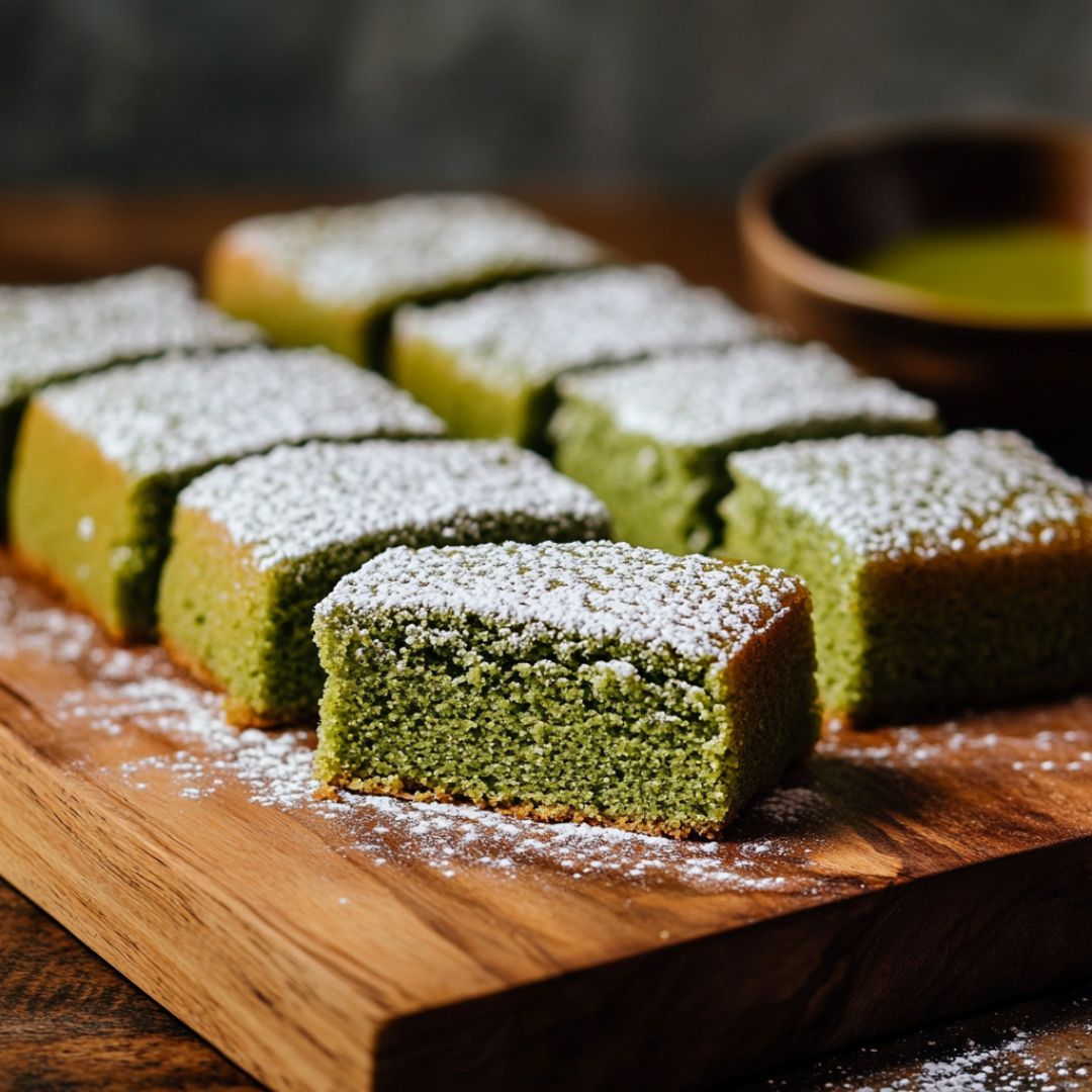 Cake Moelleux au Thé Matcha : Un Dessert Subtil et Énergisant