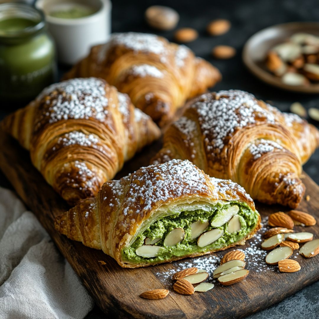 Croissants aux Amandes & Matcha : Une touche gourmande Bild