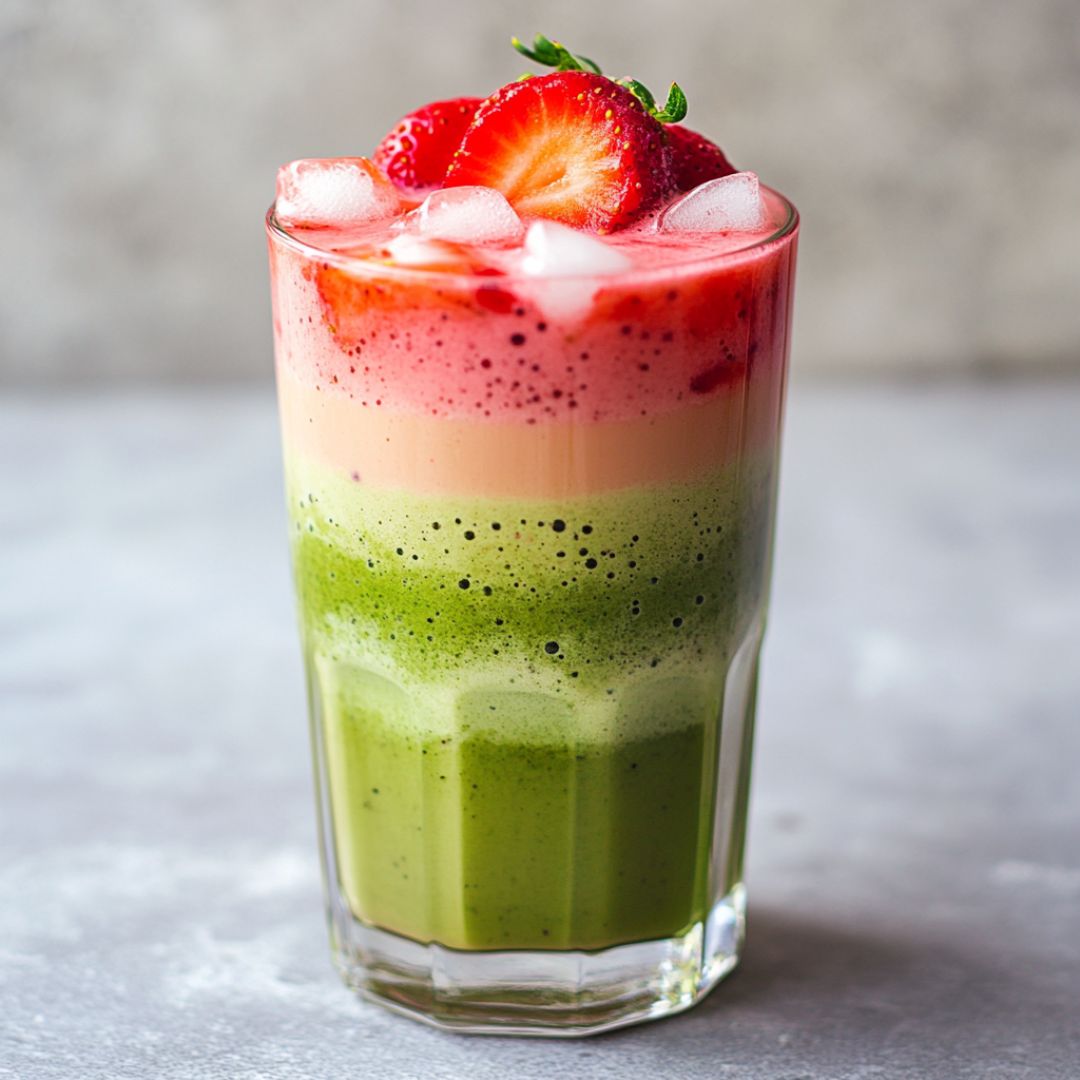 Matcha Latte à la Fraise : Une boisson gourmande en un instant Bild