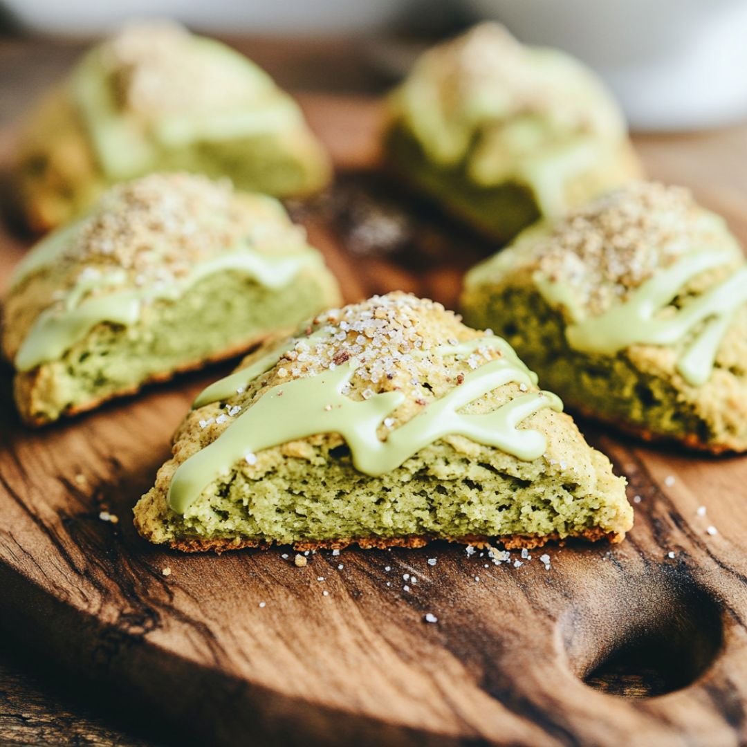 Scones au Matcha avec Glaçage au Thé Vert Bild