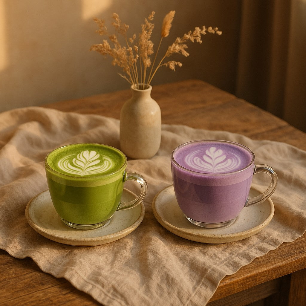 Ube vs Matcha, Ube Latte vs Matcha Latte Bild
