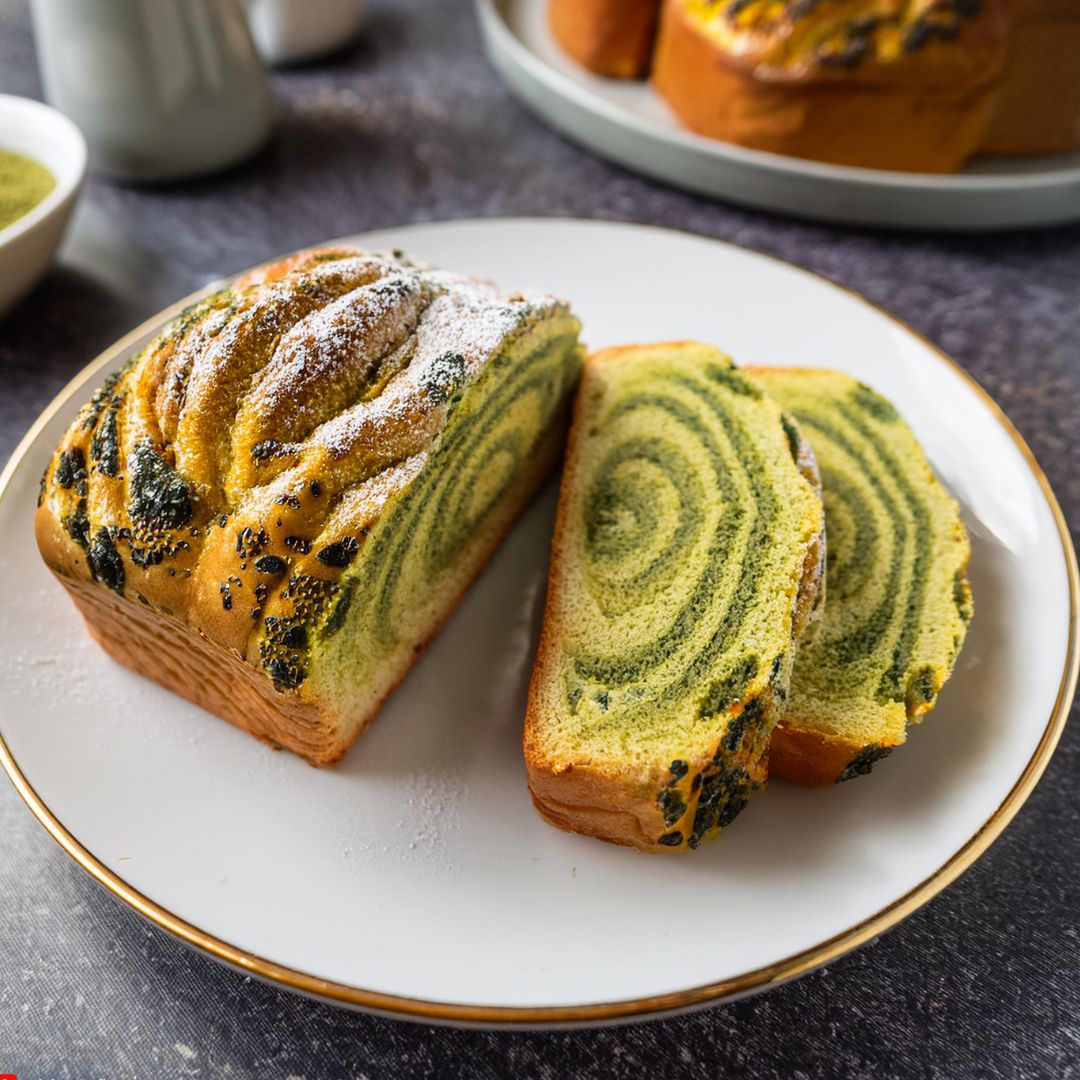 Brioche Léopard au Thé Matcha Bild