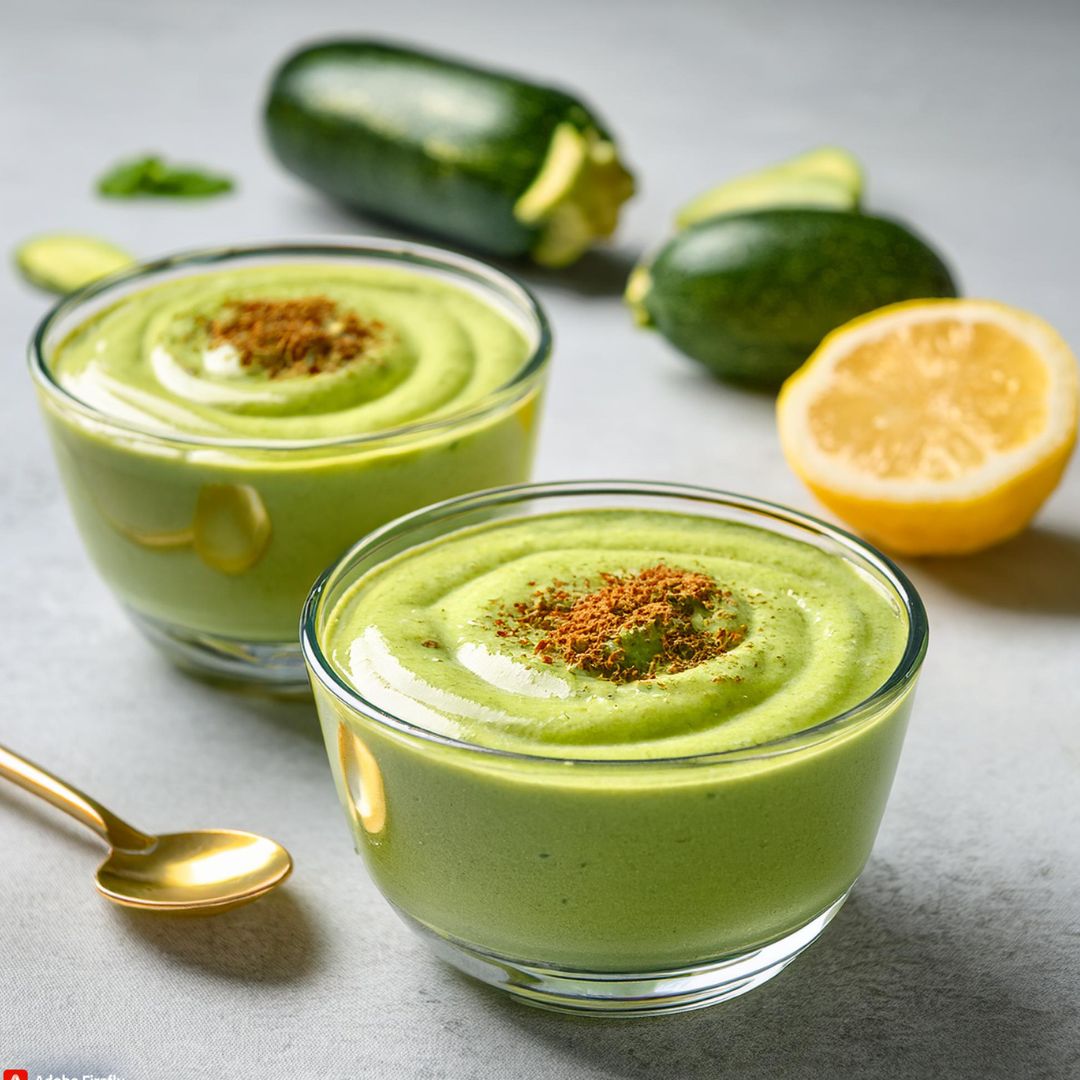 Mousse Citron et Courgette au Matcha Bild